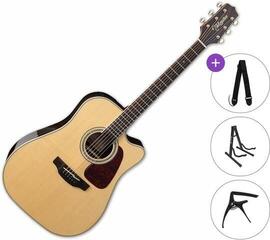 Elektroakustická kytara Dreadnought Takamine GD90CE-ZC Standard SET Natural Gloss Elektroakustická kytara Dreadnought