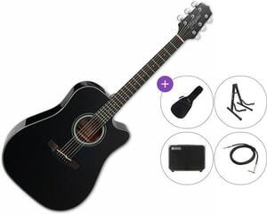 Elektro-akustična dreadnought Takamine GD30CE Premium SET Black Elektro-akustična dreadnought