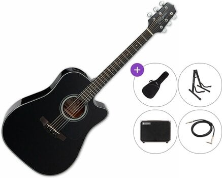 Elektroakusztikus gitár Takamine GD30CE Premium SET Black Elektroakusztikus gitár - 1
