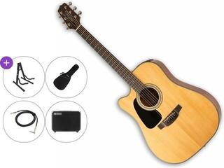 Elektro-akustična dreadnought Takamine GD30CELH-NAT Premium SET Natural Elektro-akustična dreadnought