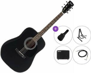 Guitarra electroacústica Cort AD810E SET 2 Black Satin Guitarra electroacústica