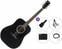 elektroakustiskā ģitāra Cort AD810E Premium SET Black Satin elektroakustiskā ģitāra