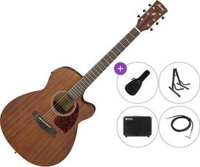 Guitarra electroacustica Ibanez PC12MHCE-OPN Premium SET Open Pore Natural Guitarra electroacustica