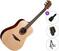 Gitara akustyczna LAG T70D DELUXE Standard SET Natural Satin Gitara akustyczna