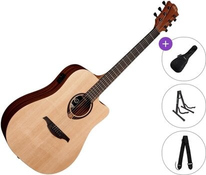Elektroakustična dreadnought LAG T70DCE deluxe Standard SET Natural Satin Elektroakustična dreadnought - 1