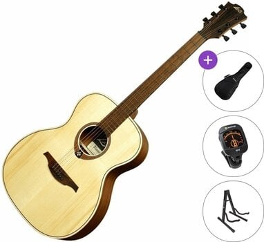 Gitara akustyczna Jumbo LAG T70A deluxe Standard SET Natural Satin Gitara akustyczna Jumbo - 1