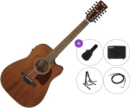 Gitara elektroakustyczna 12-strunowa Ibanez AW5412CE Premium SET Open Pore Natural Gitara elektroakustyczna 12-strunowa - 1