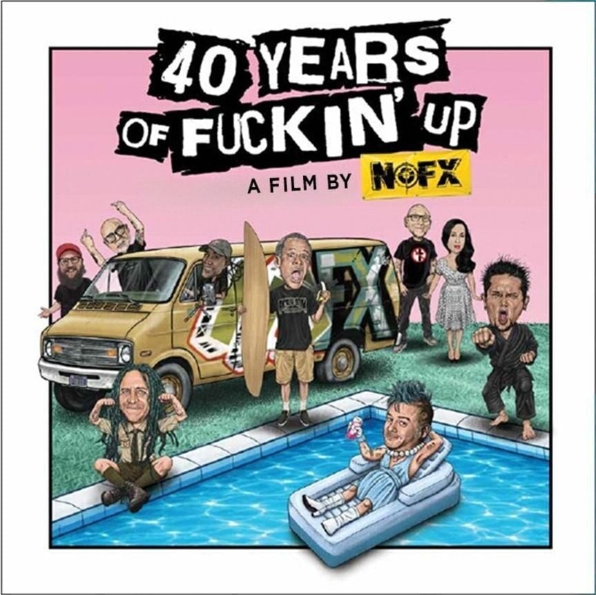LP plošča NOFX - 40 Years Of Fuckin' Up: Soundtrack + Score (Turquoise Coloured) (2 LP)