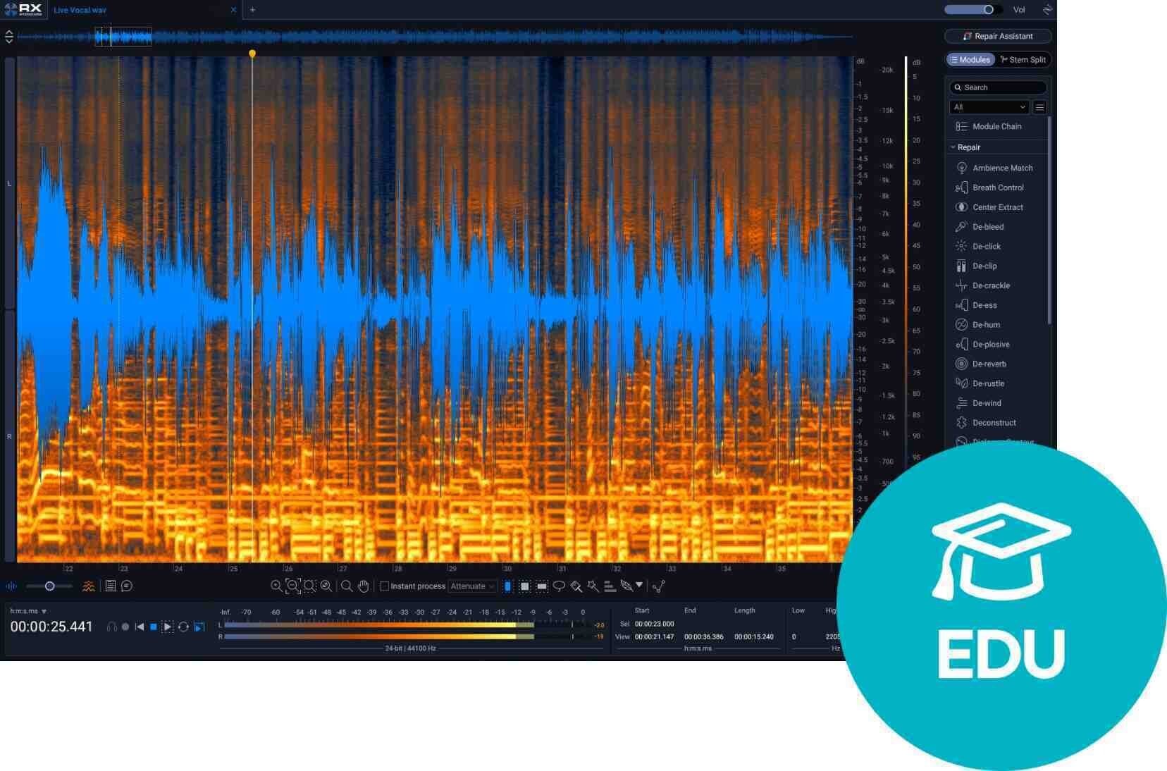 Plug-Ins Software e Processori Effetti iZotope RX 12 Standard EDU (Prodotto digitale)