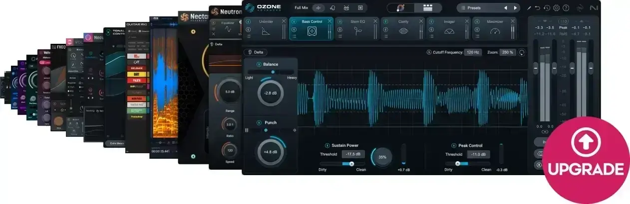 Update / Upgrade / Expansion iZotope Music Production Suite 9: UPD from MPS 1-7.1 (Digitální produkt)