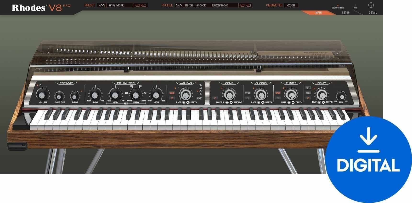 VST Instrument Rhodes V8 (Digitalt produkt)