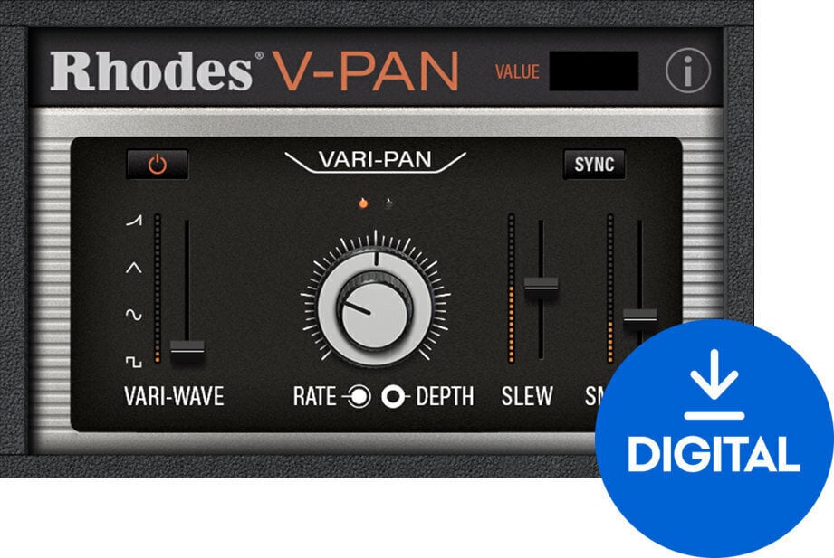 Software Plug-In FX-processor Rhodes V-Pan (Digitalt produkt)
