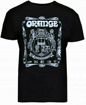T-shirt Orange T-shirt Crest Noir XL - 1