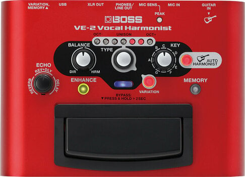 Hlasový efektový procesor Boss VE-2 Vocal Harmonist - 1