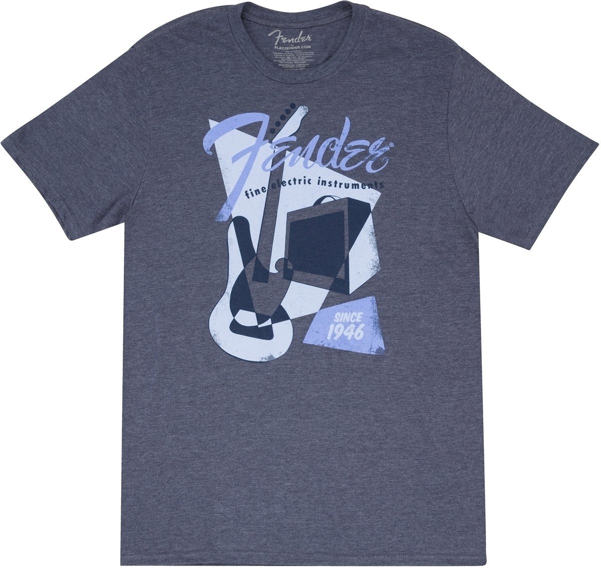 Camiseta de manga corta Fender Camiseta de manga corta Vintage Geo 1946 Blue XL