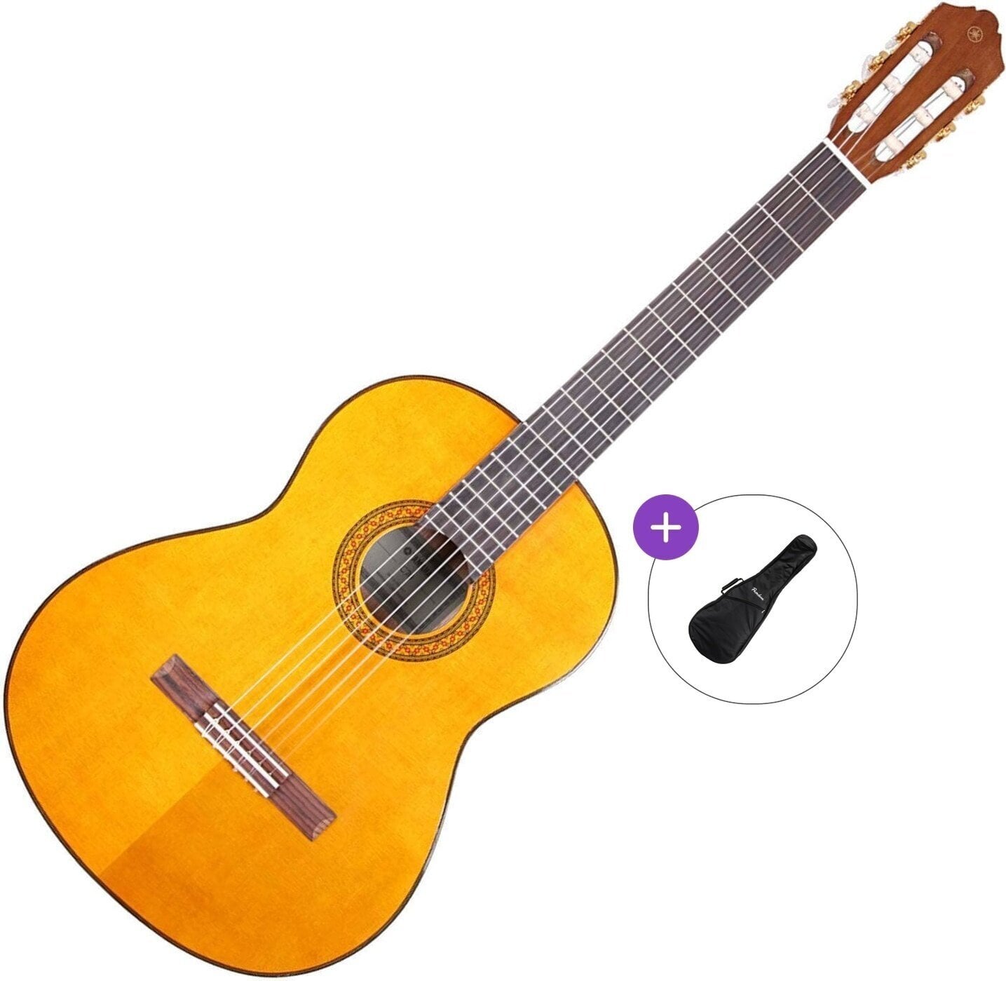 Klassieke gitaar Yamaha C70 Basic SET 4/4 Natural Klassieke gitaar