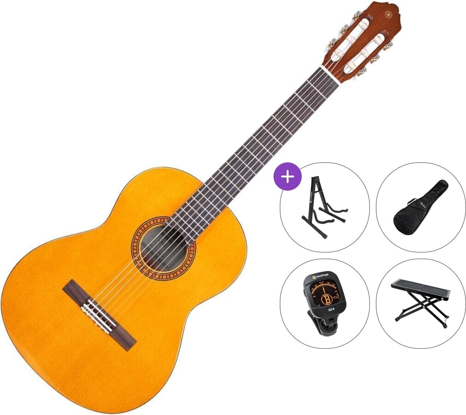 3/4 klassieke gitaar voor kinderen Yamaha CS40 II Premium SET Natural 3/4 klassieke gitaar voor kinderen