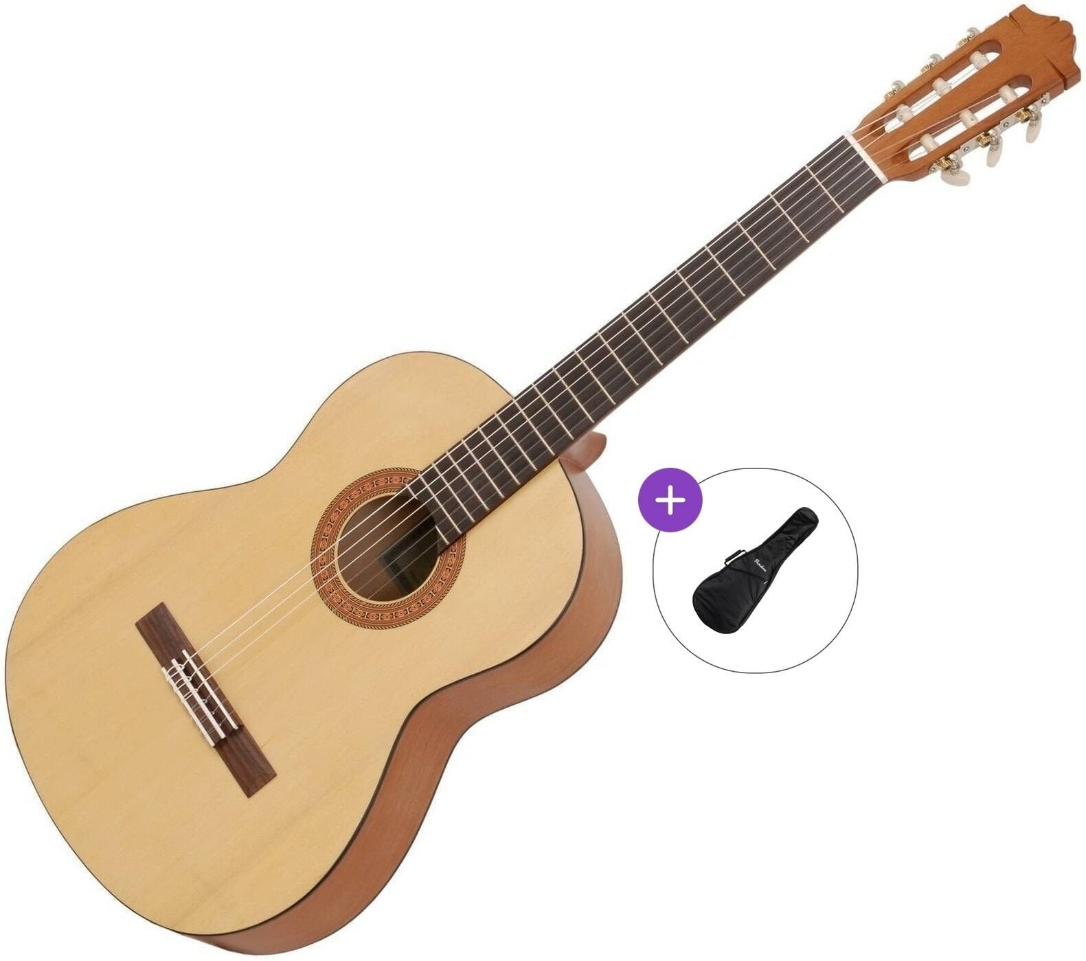 Guitarra clássica Yamaha C30M Basic SET 4/4 Natural Guitarra clássica