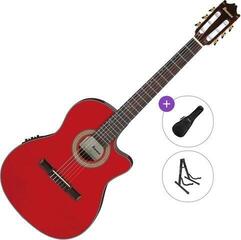 Konzertgitarre mit Tonabnehmer Ibanez GA35TCE-SRR Standard SET 4/4 Sapphire Red Konzertgitarre mit Tonabnehmer