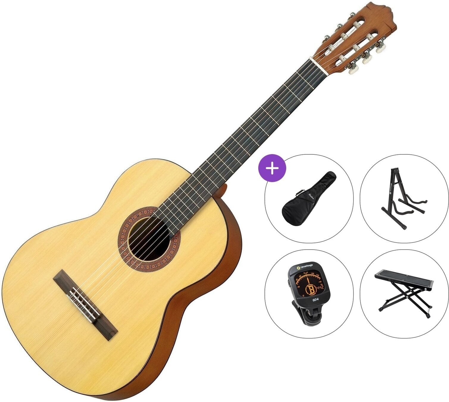 Classical guitar Yamaha C40M Premium SET 4/4 Natural Classical guitar