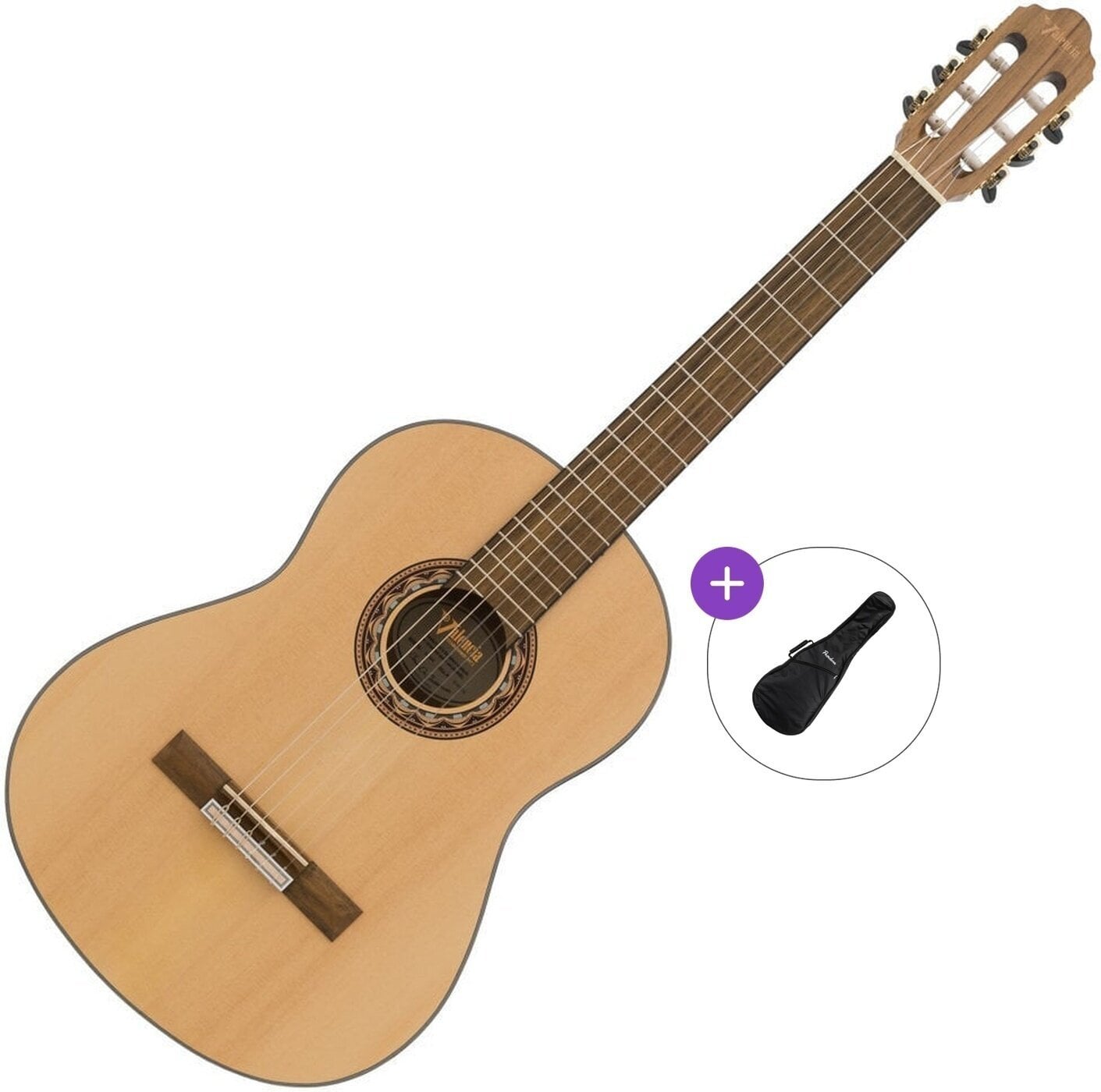 Klassisk guitar Valencia VC304 Basic SET 4/4 Natural Klassisk guitar