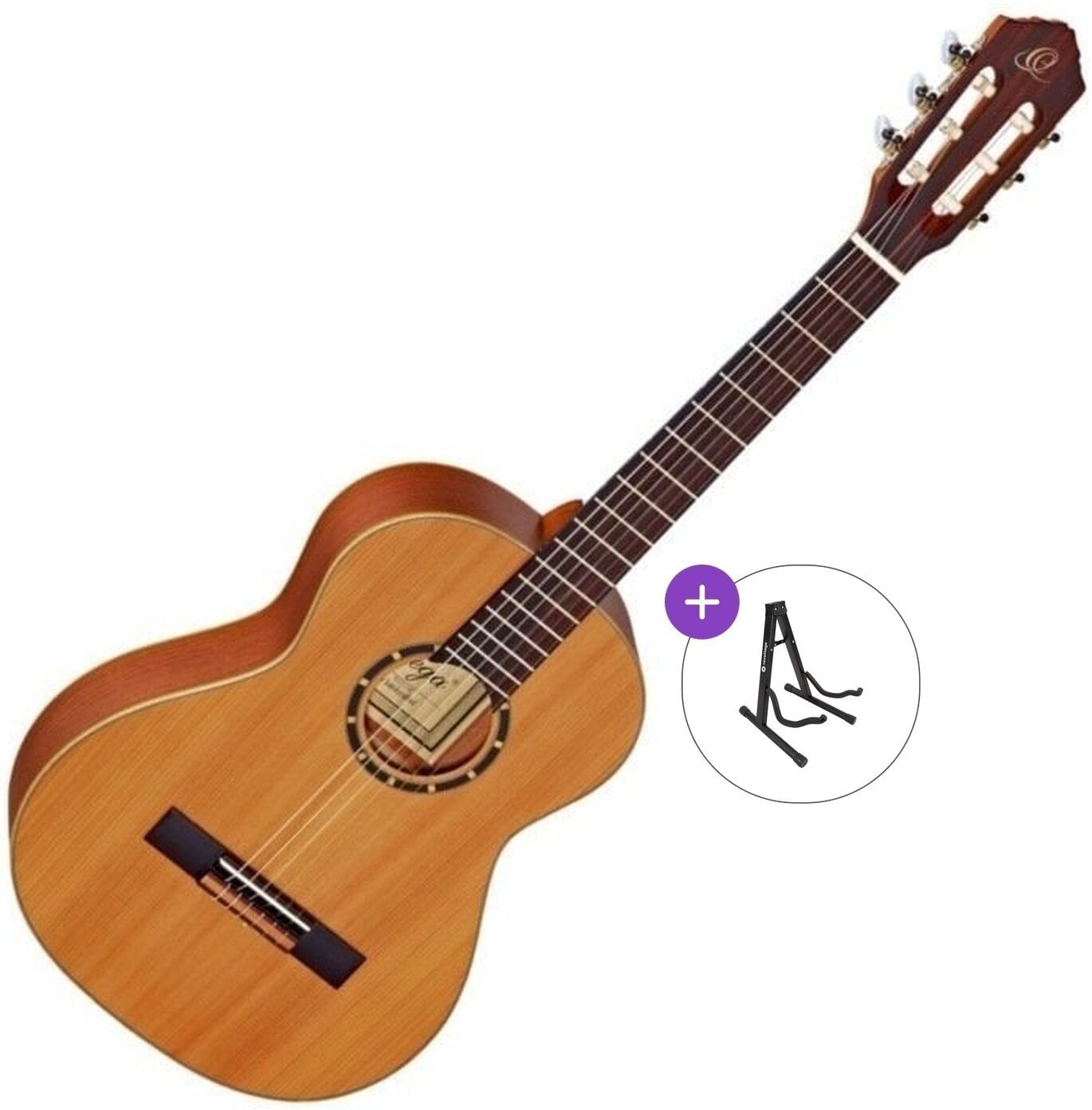 3/4 klassieke gitaar voor kinderen Ortega R122 Basic SET Natural 3/4 klassieke gitaar voor kinderen