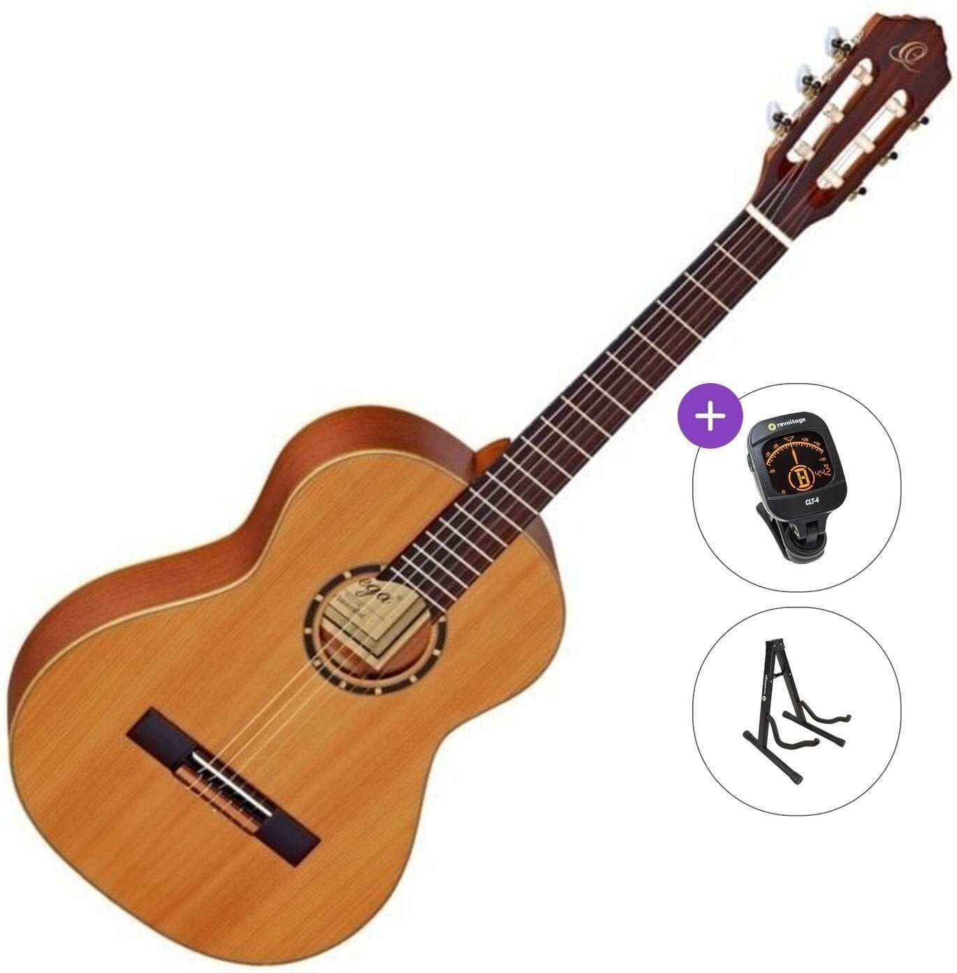 3/4 klassieke gitaar voor kinderen Ortega R122 Standard SET Natural 3/4 klassieke gitaar voor kinderen