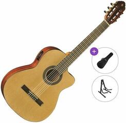Klassieke gitaar met elektronica Eko guitars Vibra 150 CW EQ Standard SET 4/4 Natural Klassieke gitaar met elektronica