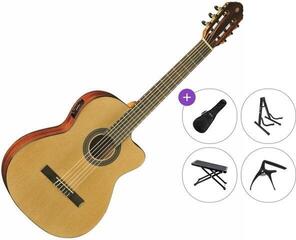 Konzertgitarre mit Tonabnehmer Eko guitars Vibra 150 CW EQ Premium SET 4/4 Natural Konzertgitarre mit Tonabnehmer