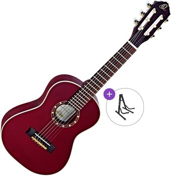 1/4 Konzertgitarre für Kinder Ortega R121 Basic SET Wine Red 1/4 Konzertgitarre für Kinder - 1