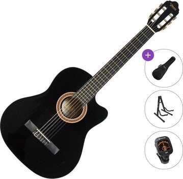 Klassisk guitar Valencia VC104C Standard SET 4/4 Black Klassisk guitar - 1