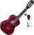 1/4 Konzertgitarre für Kinder Ortega R121 Standard SET Wine Red 1/4 Konzertgitarre für Kinder