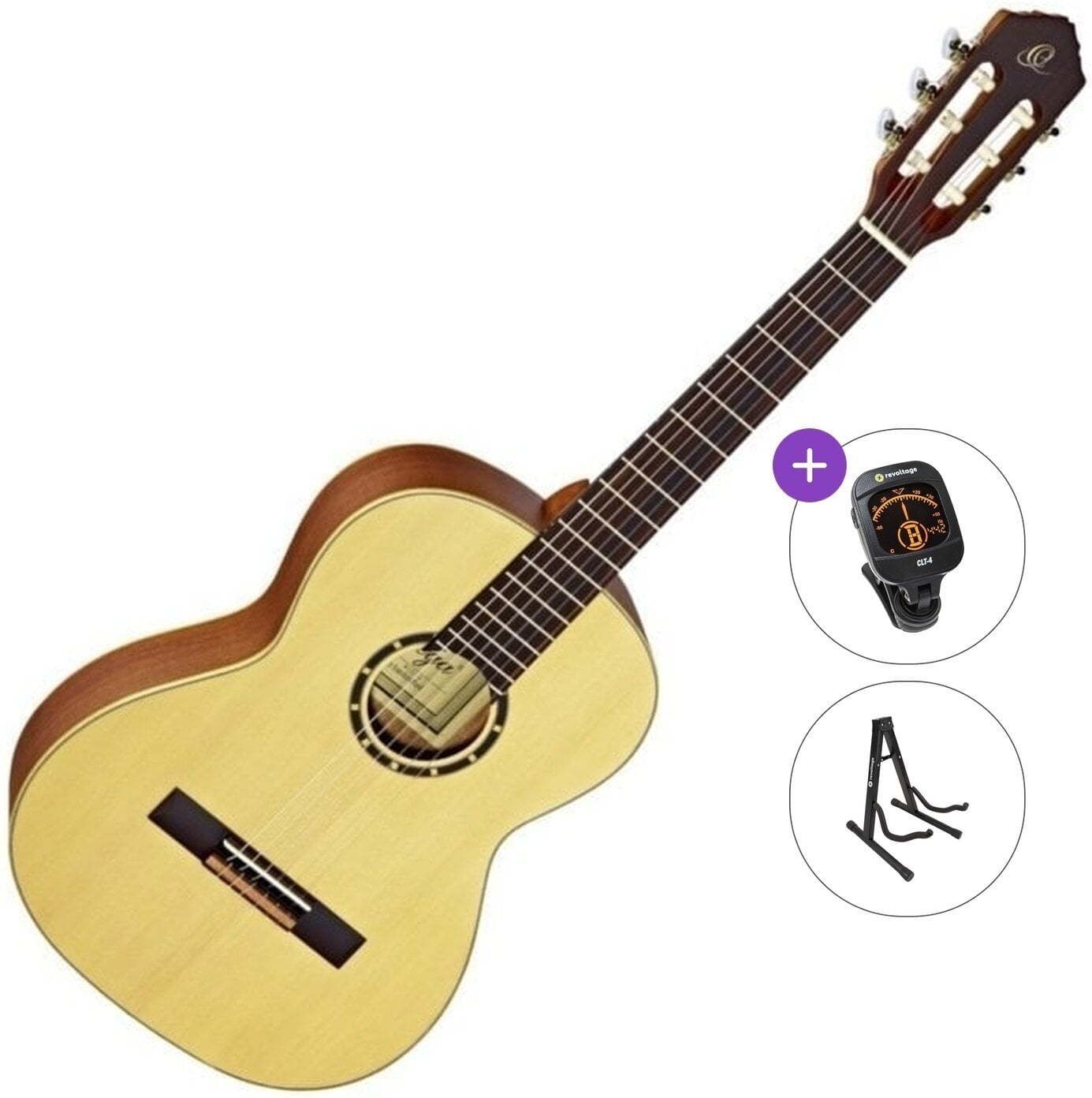 Klassieke gitaar Ortega R121 Standard SET 7/8 Natural Klassieke gitaar