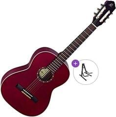 Klassieke gitaar Ortega R121 Basic SET 7/8 Wine Red Klassieke gitaar