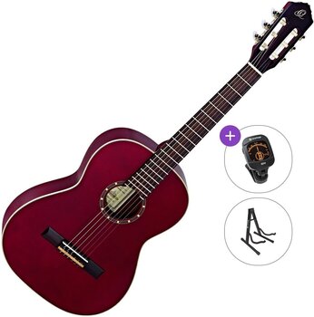 Klassieke gitaar Ortega R121 Standard SET 7/8 Wine Red Klassieke gitaar - 1