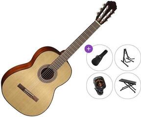 Classical guitar Cort AC200 Premium SET 4/4 Open Pore Natural Classical guitar