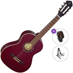 Classical guitar Ortega R121 Standard SET Wine Red Classical guitar