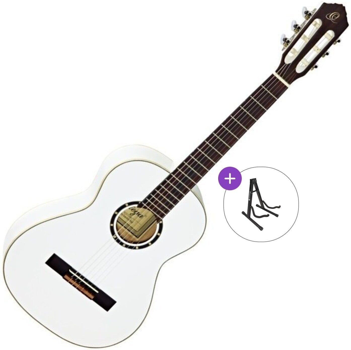 3/4 klassieke gitaar voor kinderen Ortega R121 Basic SET White 3/4 klassieke gitaar voor kinderen