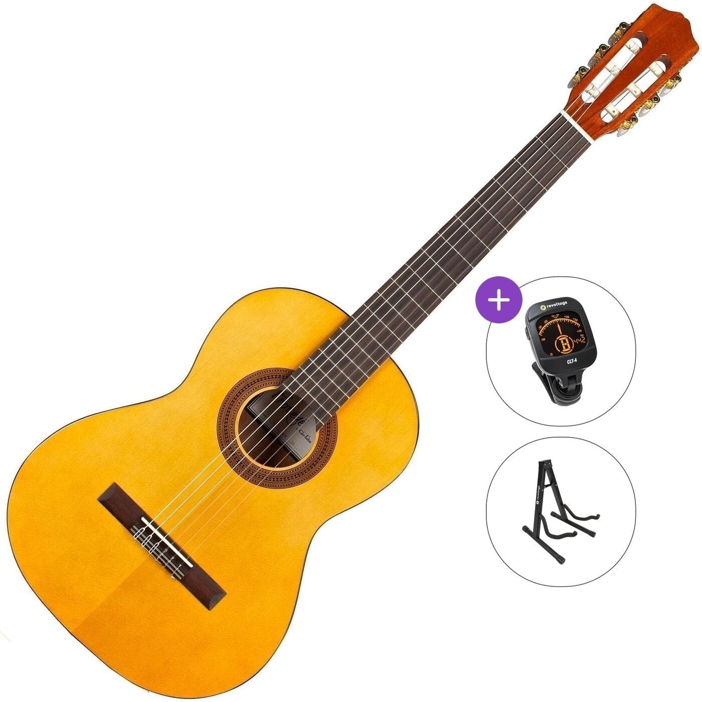 Klassieke gitaar Cordoba Protege C1 Standard SET 4/4 Natural Klassieke gitaar
