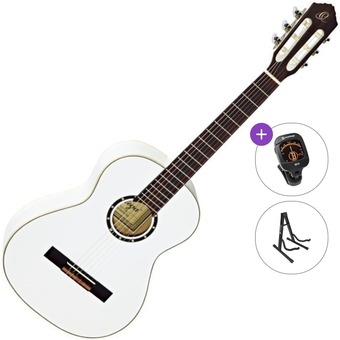 3/4 klassieke gitaar voor kinderen Ortega R121 Standard SET White 3/4 klassieke gitaar voor kinderen