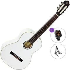 Klassieke gitaar Ortega R121WH Standard SET 4/4 White Klassieke gitaar