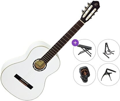 Klassieke gitaar Ortega R121WH Premium SET 4/4 White Klassieke gitaar - 1