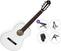 Klassieke gitaar Ortega R121WH Premium SET 4/4 White Klassieke gitaar