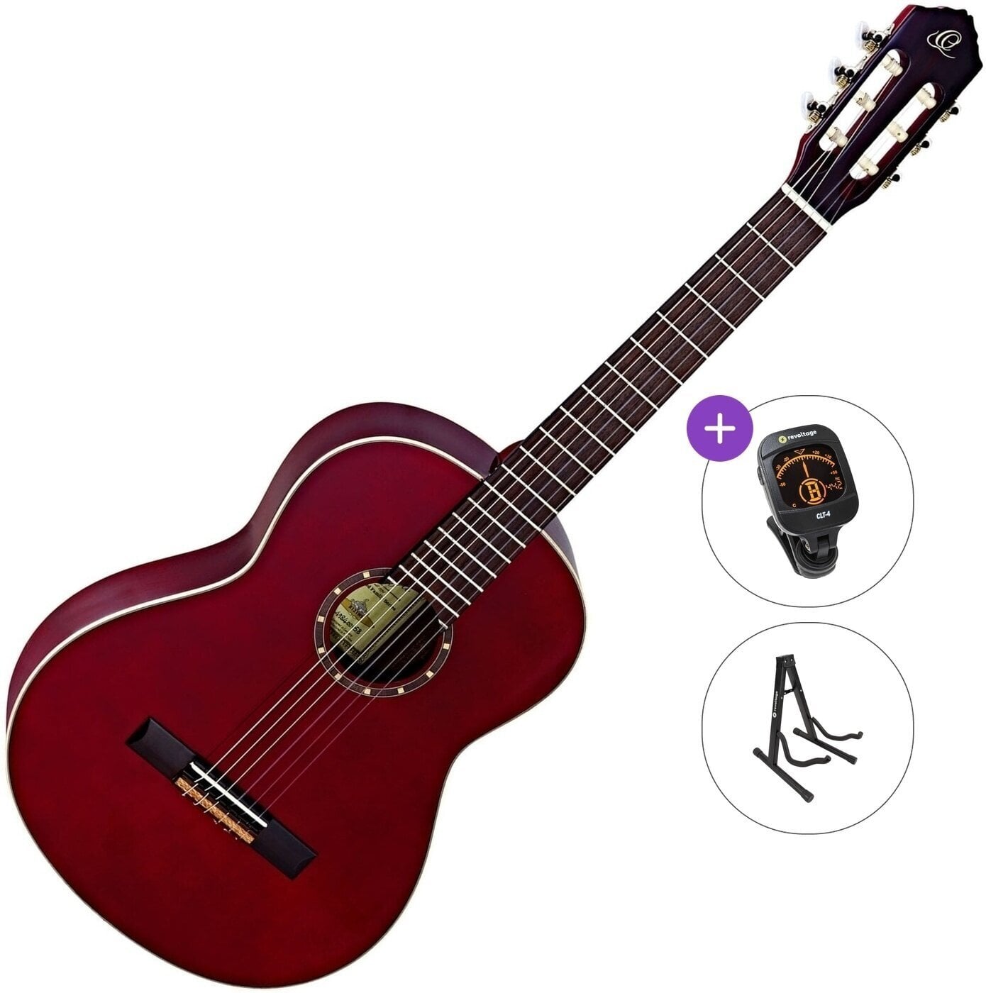 Klasiskā ģitāra Ortega R121WR Standard SET 4/4 Dark Brown Klasiskā ģitāra