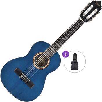 1/4 Konzertgitarre für Kinder Valencia VC201 Basic SET Transparent Blue 1/4 Konzertgitarre für Kinder - 1