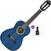 1/4 Konzertgitarre für Kinder Valencia VC201 Basic SET Transparent Blue 1/4 Konzertgitarre für Kinder