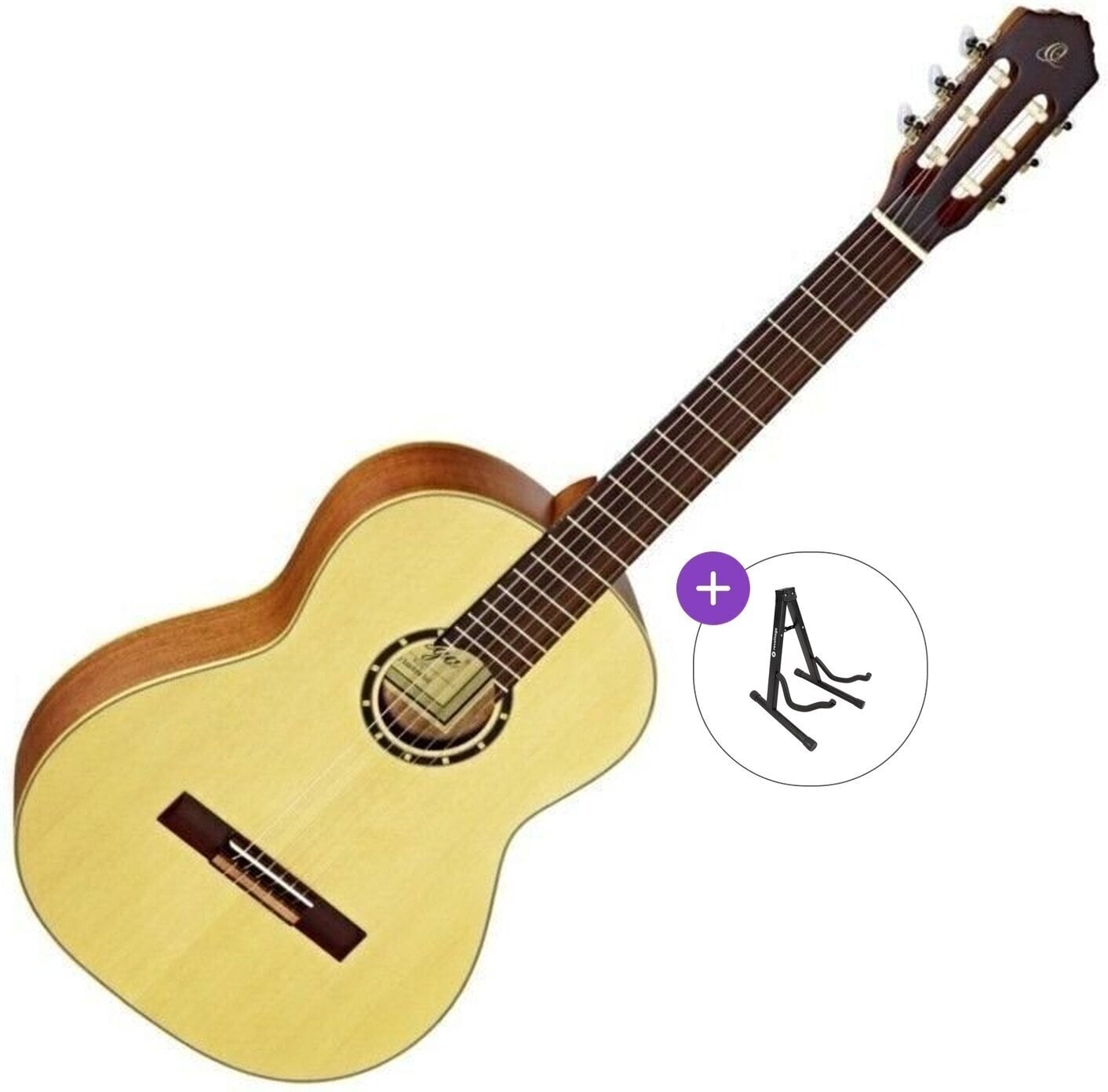 Klassieke gitaar Ortega R121 Basic SET 4/4 Natural Klassieke gitaar