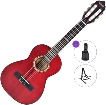 1/4 Konzertgitarre für Kinder Valencia VC201 Standard SET Trans Wine Red 1/4 Konzertgitarre für Kinder - 1