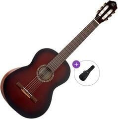 Klassieke gitaar Ortega R55DLX-BFT Basic SET 4/4 Burbon Burst Klassieke gitaar