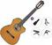 Elektro klasična gitara Ibanez GA5TCE3Q-AM Premium SET 3/4 Amber Elektro klasična gitara